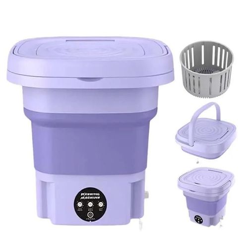 machine a laver portable pimpimsky 8L10W 3 Modes de Nettoyage mini machine à laver pour sous Vêtements,Chaussette,Appartement