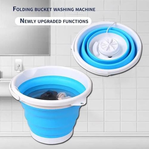 Mini Machine À Laver Automatique Pliante - Bleu - ONEVER - Économie d\'eau et d\'énergie