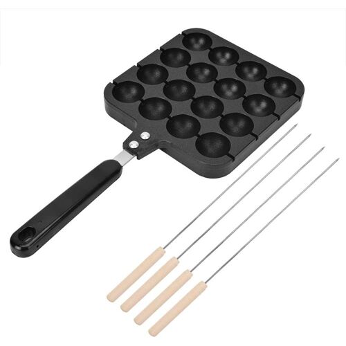 Jexnovashop-Poêle Takoyaki, Moule De Cuisson Takoyaki Poignée Anti-Brûlure Antiadhésive Ergonomique Cuisson En Fonte D'aluminium Pour Cuisinière À Gaz Pour Four Électrique