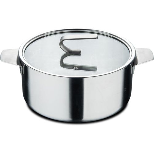 Subzonal-Sigma - Grande Casserole Avec Couvercle 9.2l 28x15cm - Acier Inoxydable - Multi-Couches - Poignée Durable - Jauge Interne - Convient À Diverses Sources De Chaleur