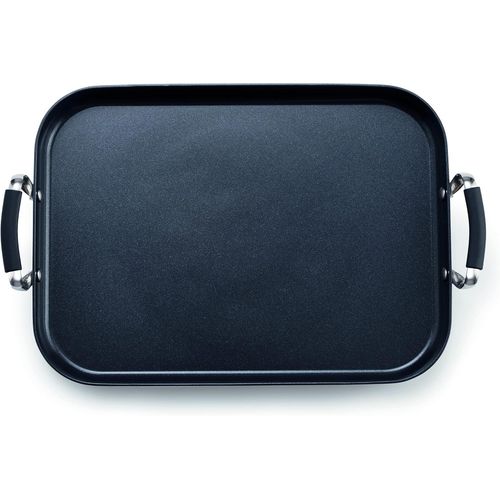 Chenquansarl-Smartplanchateppanyakide32x23cmenaluminiumforgtriplecouchedacieretdaluminiumansesergonomiquesenacierinoxydabletoustypesdecuisinires