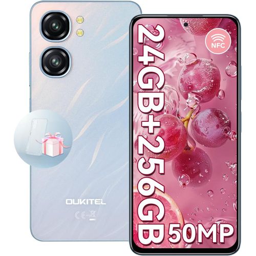 SUBZONAL-C58 Pro Téléphones Portables Pas Cher - 24Go 256Go/TF 1To, Écran 6.7 Pouces HD 90Hz, Octa Core 5150mAh 48MP8M Smartphone Pas Cher Android 14, Dual SIM 4G, Fingerprint/Face ID/GPS/5G WiFi