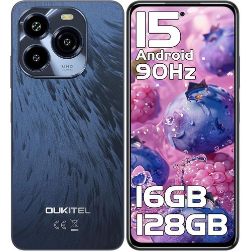 SUBZONAL-C65 Téléphone Portable Android 15, 6.7 HD 90Hz Écran, 16GB128GB/1TB Smartphone Pas Cher, 50MP Telephone, 5150mAh, 4G Dual SIM/Fingerprint/OTG/Prise 3.5mm/3 Card Slots