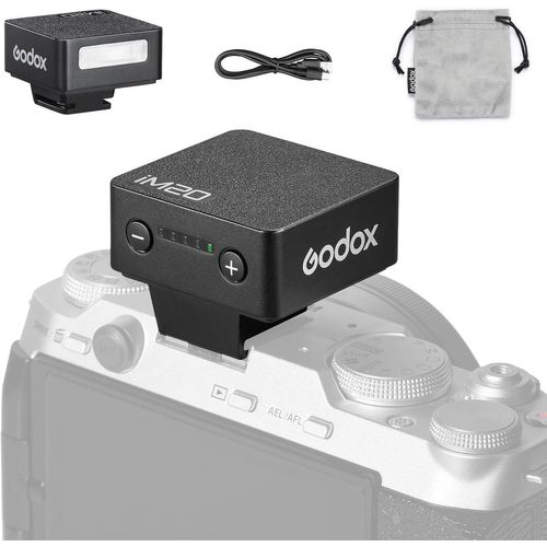 SUBZONAL-iM20 Mini Flash d'appareil Photo, 5 Niveaux de Puissance de Flash, 6000 K ± 200 K avec Commande Optique S1/S2, pour Canon, Sony, Nikon, Fuji, Olympus