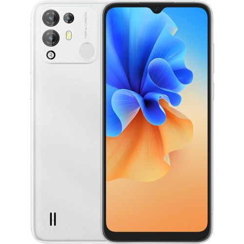 SUBZONAL-A55 Pro 4G Téléphone Déverrouillé, Hélio P22 Octa Core 4Go64Go, Caméras 5MP13MP, HD 6,53¿¿, Android 11 Dual SIM Smartphone, Empreinte Digitale GPS Blanc
