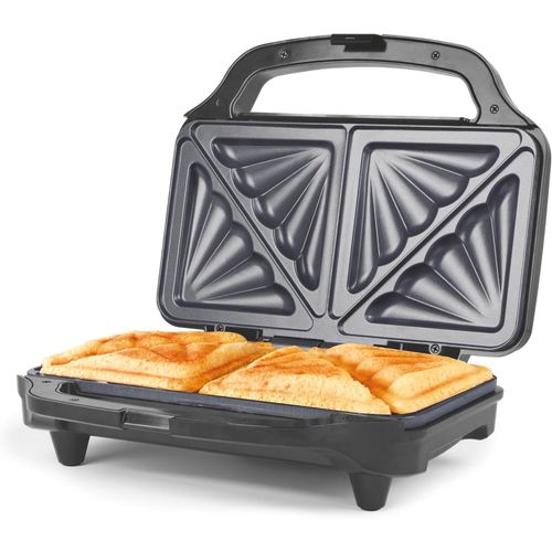 NouvelHorizonstore-Appareil à croque-monsieur ¿ Machine à toasts antiadhésive à remplissage profond, cuisson de 2 sandwichs grillés, bol 4 tranches, contrôle automatique de la température, 900W