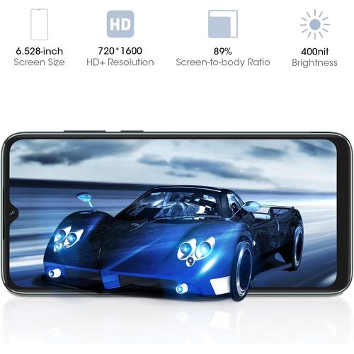 SUBZONAL-Telephone Portable 4G, A55 (2022) Smartphone Pas Cher Android 11 (Écran 6.52 HD 5G WiFi, 4780mAh, 3Go RAM/SD-128Go, 8MP Triple caméra arrière, Double SIM) 3 Slots/Face ID/2Ans de Garantie