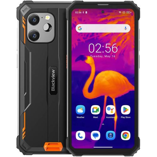 ChenQuanSarl-ImagerieThermiqueSmartphoneIncassableBv8900Batterie10000MahHelioP9070016Go256Go64MpTripleCamra6524KFhdIp68Android13TlphoneDbloquNfcGpsOtgOrange