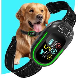 Chenquansarl-Collier Anti Aboiement Chien Rechargeable, Anti Aboiement Collier Dres Avec 4 Modes Son/Vibration/Choc Electrique, Réglable 5 Niveaux De Sensibilité, Étanche Ip67 Pour Petit Moyen Grand