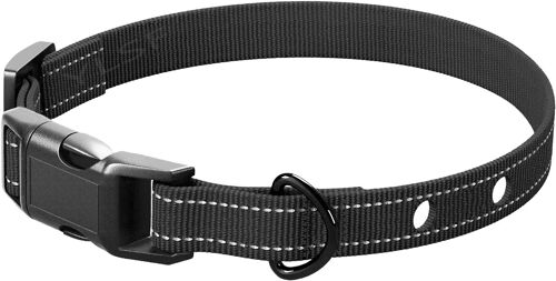 Remplacement Collier En Nylon De Chien Avec 2 Trous Pour Entraînement À Aboyer Collier 3/4" Sangle Strap Pour Clôture D'aboiement Compatible Avec Presque Toutes Les Marques De Colliers Electriques