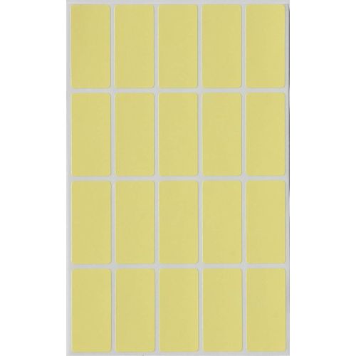 Royal Green 4 X 2 Centimètres Jaune Pastel Étiquettes Autocollantes De Dossier, Chemise De Classement, Codage Couleur, Marquage, Tarification Coupe Rectangle (40mm X 19mm) Paquet De 300