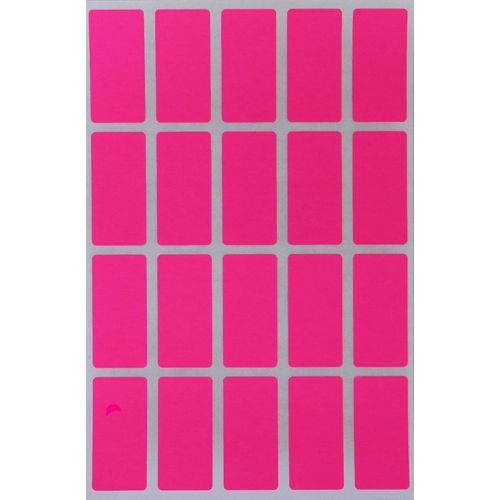 Royal Green 4 X 2 Centimètres Néon Rose Étiquettes Autocollantes De Dossier, Chemise De Classement, Codage Couleur, Marquage, Tarification Coupe Rectangle (40mm X 19mm) Paquet De 300