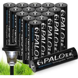 HEUE-Lot De 16 Piles Rechargeables Aaa 300Mah,Piles Rechargeables 1,2 V Ni-Mh Pour Lampes Solaires Extérieures,Lampes Pour Allées,Guirlandes Lumineuses (L'Apparence Peut Varier)