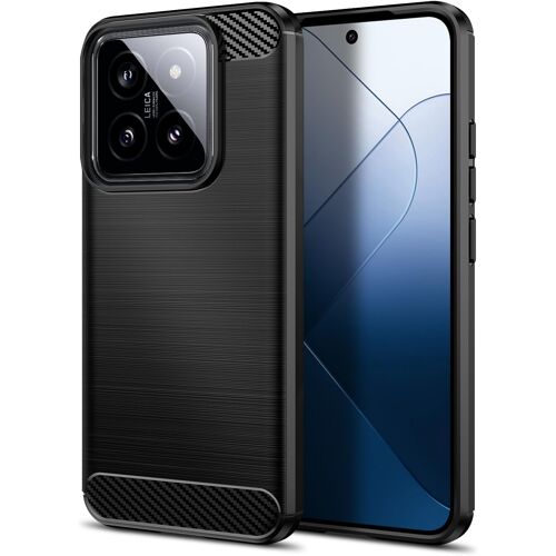 Coque brossée noire pour Xiaomi 14 5G souple Antichoc XEPTIO