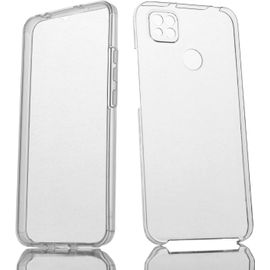 Trahoo-Coque Pour Xiaomi Redmi 9c / Redmi 10a Silicone Transparent Housse Antichoc Double Face 360 Degrés Etui Arrière Et Avant - Protection Complète De Votre Téléphone Portable