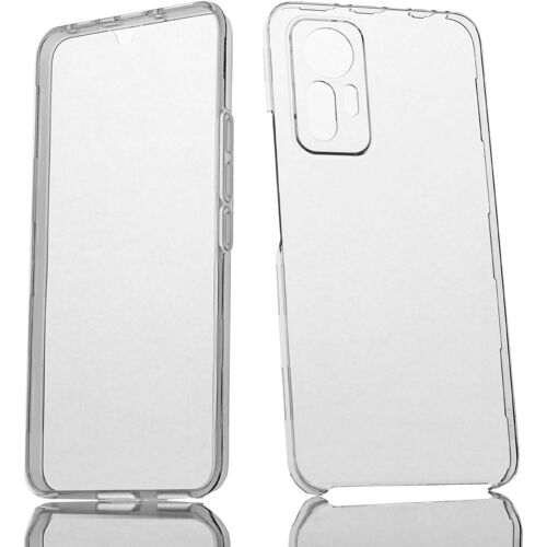 KALANKA-Coque pour Xiaomi Mi 12 Lite Silicone Transparent Housse Antichoc Double Face 360 Degrés Etui Arrière et Avant - Protection Complète de Votre Téléphone Portable