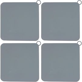 KALANKA-Bouchons de Vidange en Silicone Anti-Odeur, 4 Pièces Universel Carré Couvercle egout pour Douche, Bouchon Baignoire, Joint Etanche Anti-cafards pour Salle de Bain Toilettes Cuisine et Buander