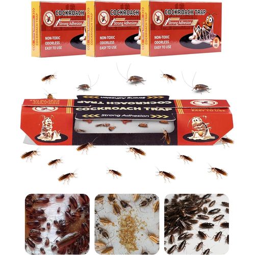 SEPT-30 Pièges Anti Cafard Puissant Piege a Cafard et blattes Collant Piège Cafard Efficace Produit Cafard Puissant Professionnel Non Toxique pour Maison Cuisine Garage Salon Bureau