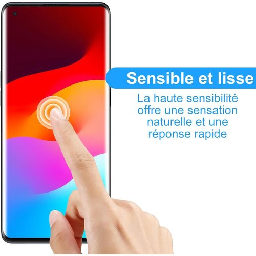 Cauc-2 Pièces Verre Trempé Pour Oppo Find X5 Pro, Vitre Protection De Anti Rayures, Haute Sensibilité, Sans Bulles, Protection Ecran