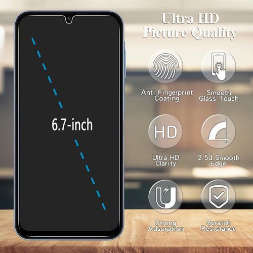 Trahoo-Lot De 3 Verre Trempé Anti Espion Pour Samsung Galaxy A16, Film Protection Écran Confidentialité, Anti Reflet, Anti Empreinte, Dureté 9h, Hd Vitre Protecteur