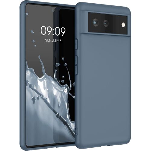 KALANKA-Housse Compatible avec Google Pixel 6 Coque - Housse de téléphone Protection Souple en Silicone - Ardoise foncée