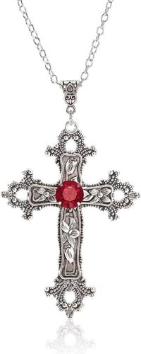 Kal-Collier Croix Homme Or Chaine Pendentif Croix Acier Inoxydable Bijoux Chretienne Croix Pour Homme Et Femme