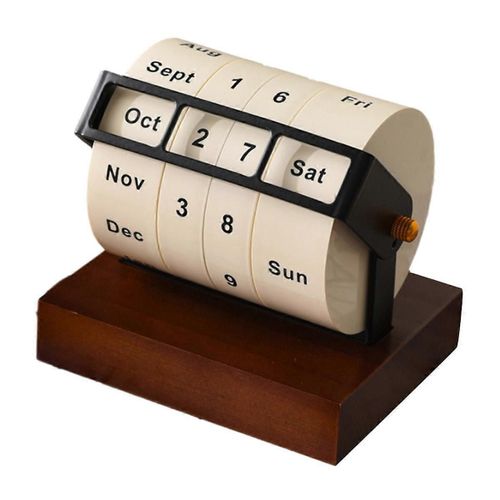 Calendrier Roue En Bois Calendrier Bureau À Domicile Ornements De Bureau