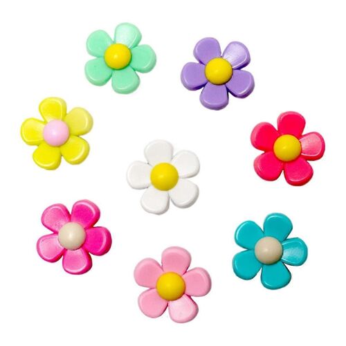 Accessoires de charme de fleur pour sacs bogg et simplement fourre-tout du sud,sac de plage fourre-tout de plage accessoires(8P