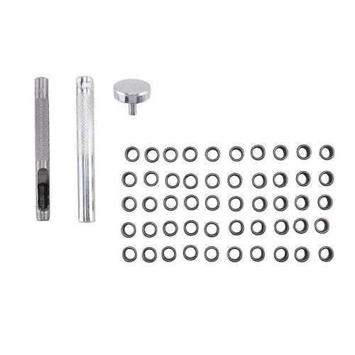 Kit D'outils De Perforation De Trou D'?Illet Avec 50 ?Illets Finition Bronze À Canon Pour Bricolage Kydex Gaine Kydex Oeilet