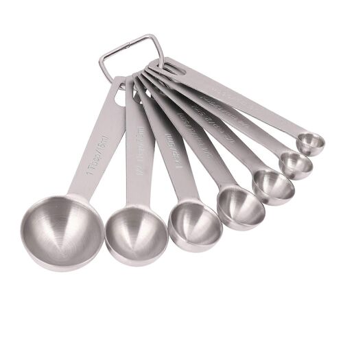 Cuillères Doseuses En Acier Inoxydable Lot De 7 Cuillères Doseuses Empilables Pour Ingrédients Secs Et Liquides Et