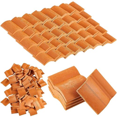 tuiles de toit modèle de construction ensemble tuiles miniatures tuiles de toit bardeaux de maison de poupée faux modèle de tuile landscap