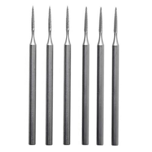 6pcs Bijoux Cône Coupe Bavure - 3/32in Tige Long Cône Cône Conique Coupe Fraises Bijoux Gravure Bits Lapidaire