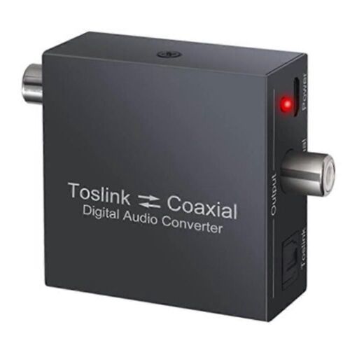 Convertisseur coaxial bidirectionnel, SPDIF optique Toslink vers Toslink coaxial et coaxial vers SP optique