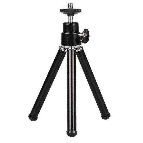 Mini trépied portable léger Mini trépied réglable en alliage d¿aluminium pour projecteur de caméra noir
