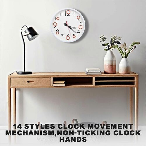 Mécanisme d'horloge 14 styles,aiguilles sans tic-tac,bricolage