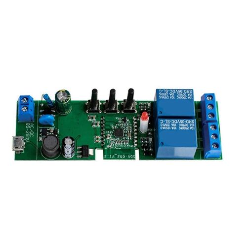 Contrôleur de moteur d'actionneur linéaire électrique Wi-Fi à 2 canaux 12 V 24 V 110 V 220 V 2 canaux avec interrupteur relais D