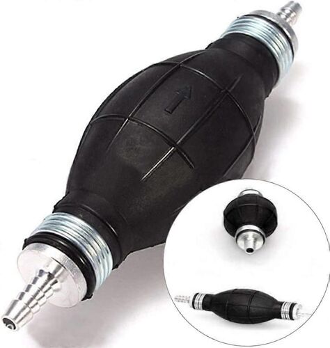 Pompe À Main De Carburant,Pompe À Essence En Aluminium En Caoutchouc 10mm Pompe À Main Primer Pear Pompe À Main De Carburant Accessoires De Voiture