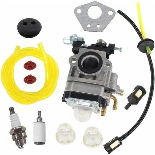 Kit de carburateur pour moteur de débroussailleuse 52cc 49cc 43cc, bougie d\'allumage, filtre à carburant