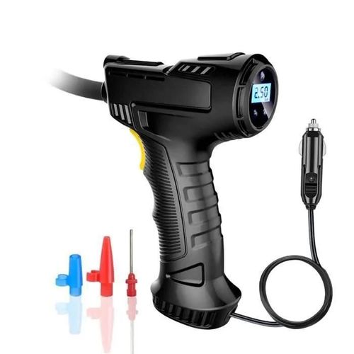 Gonflage des Pneus Poche Compresseur d\'air Gonfleur Pompe à Pneus de Voiture Electrique Portable Convient avec Lumière et Manomètre