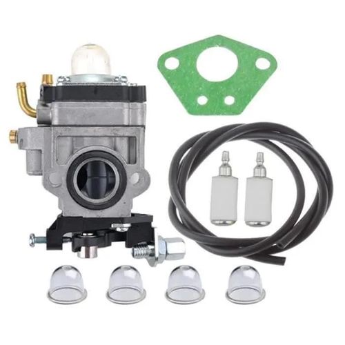 Carburateur et Joint & Tuyau Poire d\'Amorcage pour Débroussailleuse 52cc 49cc 43cc