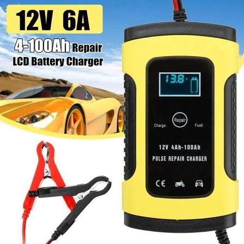 Chargeur De Batterie - Réparation Lcd - 12v 6a - Protection Thermique - Universel - 3 Étapes De Charge