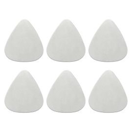 6x Médiators De Guitare En Acier Inoxydable - Argent