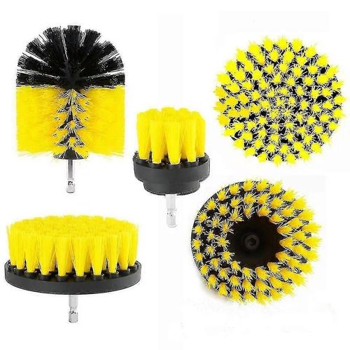 Brosse De Perceuse Accessoire Brosses De Perceuse Accessoire Kit De Nettoyage De L'autolaveuse Pour Le Nettoyage De La Voiture Douche Carrelage Roues Tapisier Mortier