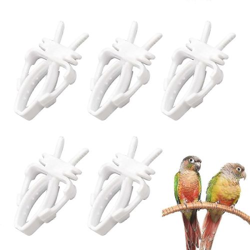 Pince À Fruits Pour Oiseaux,Outil À Fruits Pour Perroquet D'oiseau,Support De Nourriture Pour Oiseaux,Mangeoire À Cage À Oiseaux,Mangeoire À Cage À Oiseaux,5 Pièces