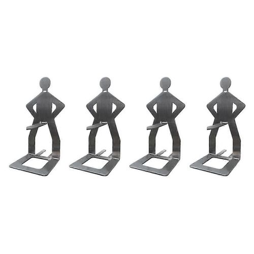 4pcs drôle BBQ accessoires Hot Dog saucisse support support Rack de barbecue portable Rack de rôtissoire en acier inoxydable
