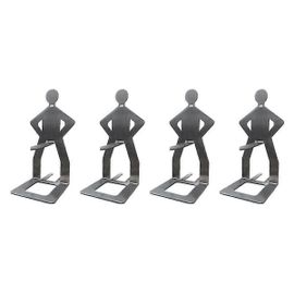 4pcs drôle BBQ accessoires Hot Dog saucisse support support Rack de barbecue portable Rack de rôtissoire en acier inoxydable