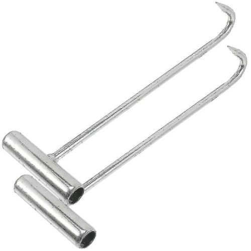 2pcs Plaque d'égout Couverture Crochets Trou d'homme Outils de levage Crochet de traction Couvercle de trou d'homme Drain Grille Lifters f26