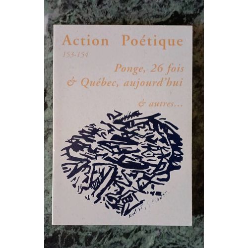 Action Poétique 153 / 154 Francis Ponge