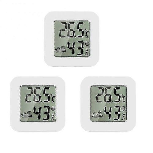 Mini LCD Thermomètre Numérique Hygromètre Moniteur D'humidité Intérieur De La Température Ambiante Pour Le Bureau À Domicile