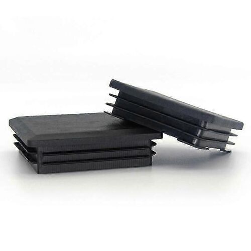 16 pièces - toutes tailles - Embouts nervurés carrés pour pieds tubulaires pour meubles,tables et chaises (30mm,noir) de Lifeswonderful